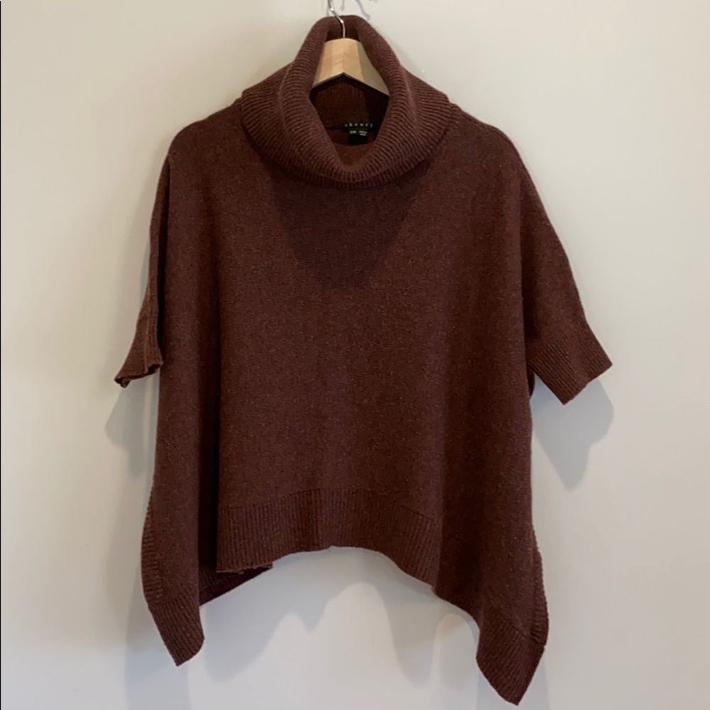 Theory cashmere poncho like sweater